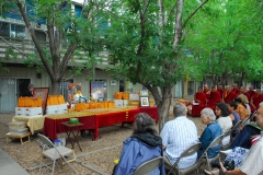 Blessing the new location of Thubten Norbu Ling Buddhist center in Santa Fe, New Mexico. July 2010