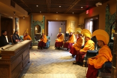 2018 Mystical Arts of Tibet tour group offers prayers for Inn of The Five Graces, it's staff, families, and guests.