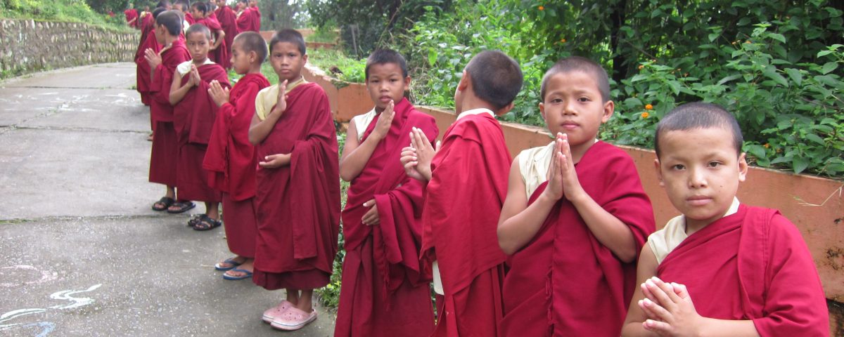 Young monks from the Drepung Loseling Monastery.
