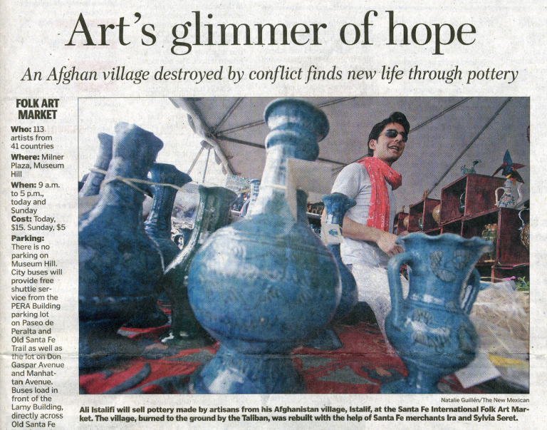 Art's Glimmer of Hope - The Santa Fe New Mexican - Ali Istalifif
